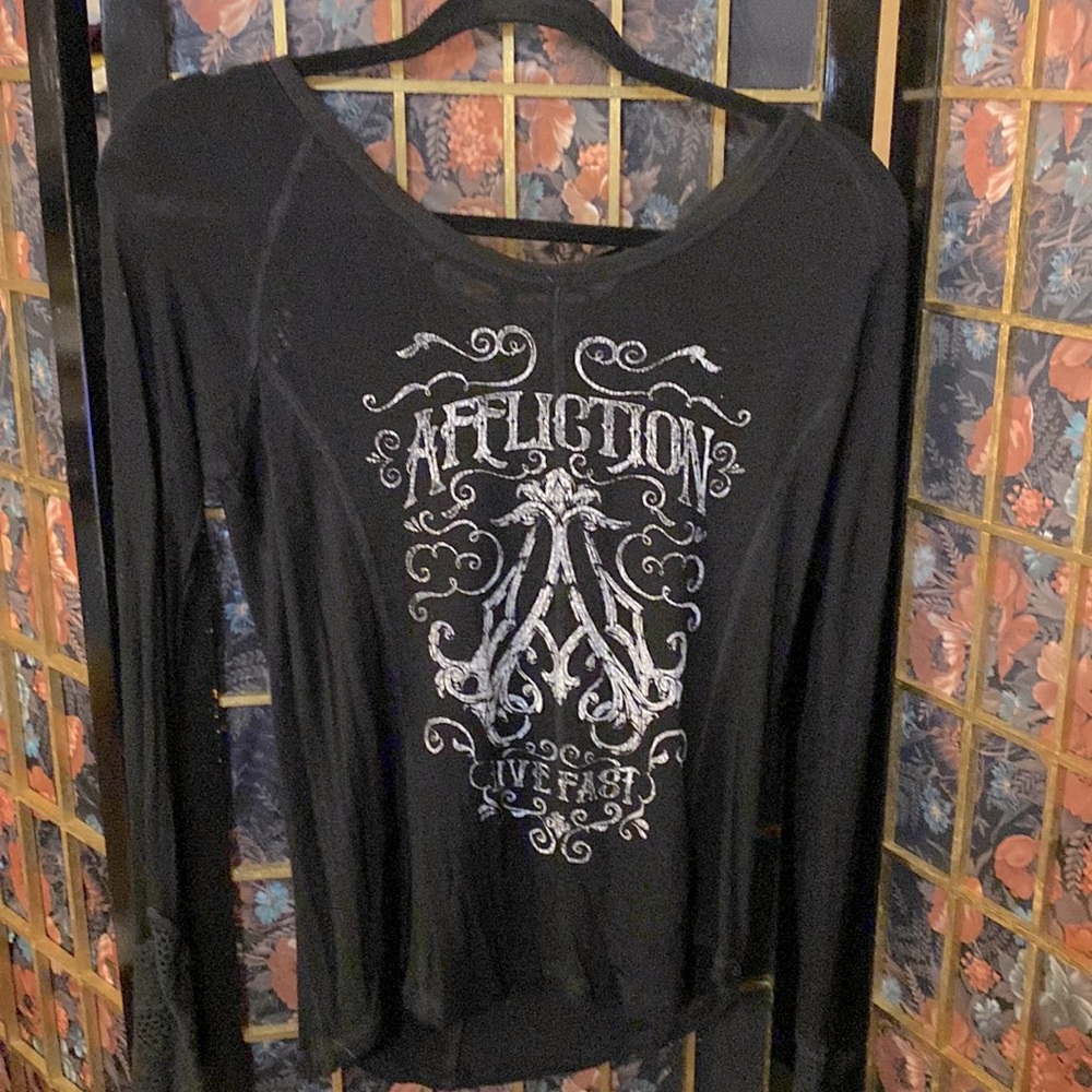 Affliction long sleeve shirt